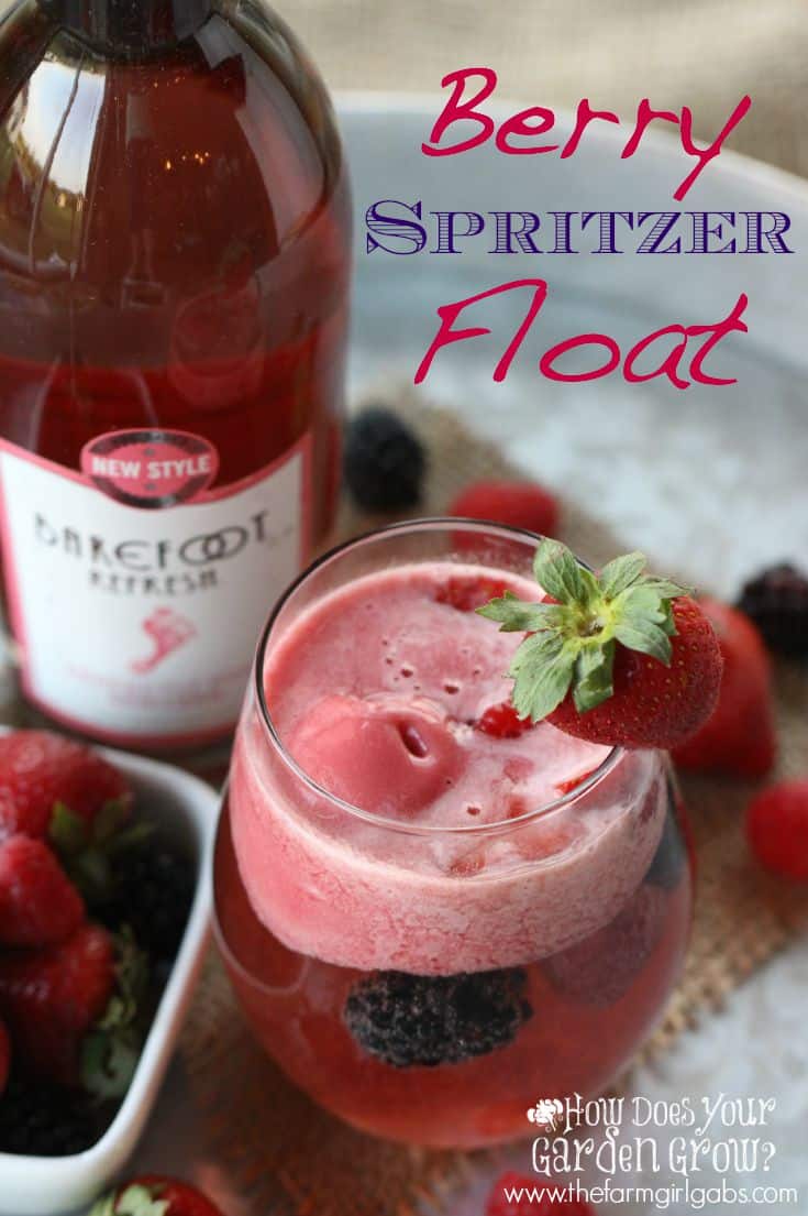 Barefoot Refresh® Berry Spritzer Float is a refreshing spritzer drink with raspberry sorbet.