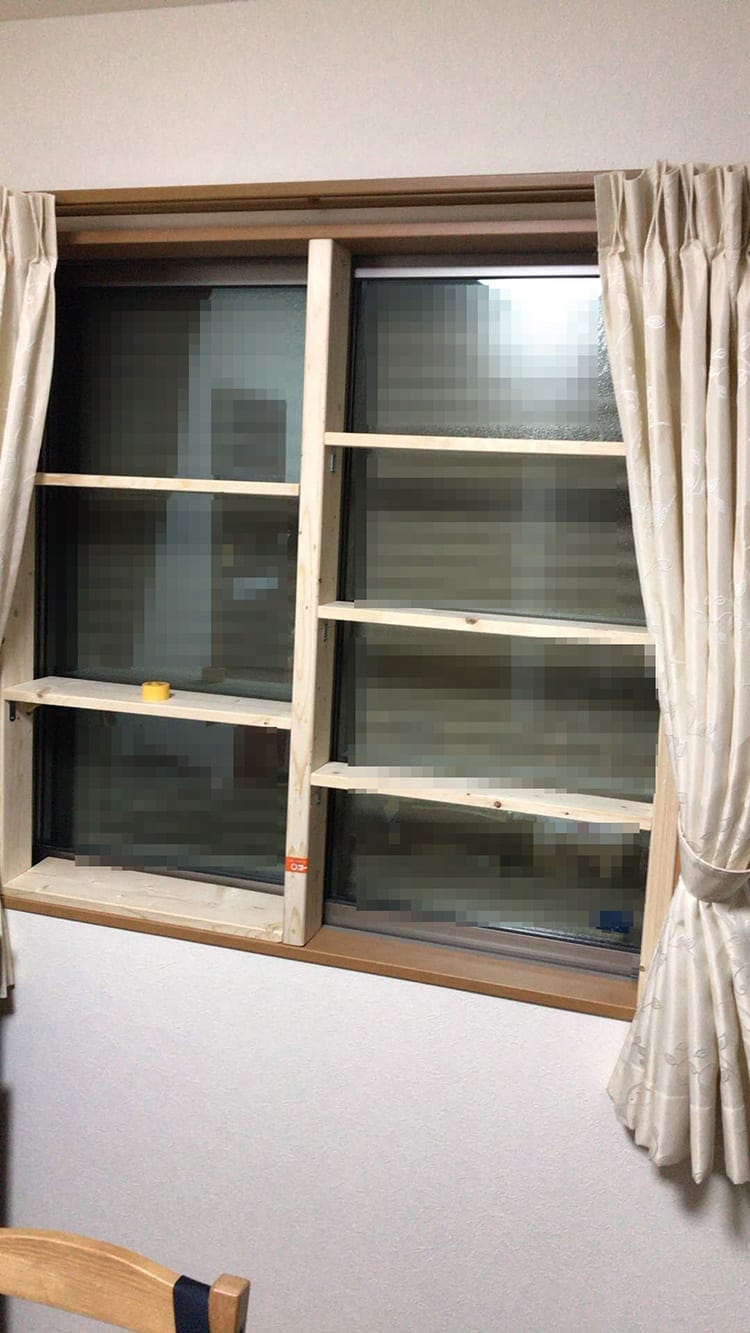diy-shelf-storage190508_061.jpg 完成!デッドスペースだった窓に棚ができました画像