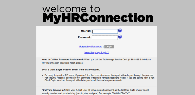 Login Gianteagle Com My Hr Connection Giant Eagle Account Login