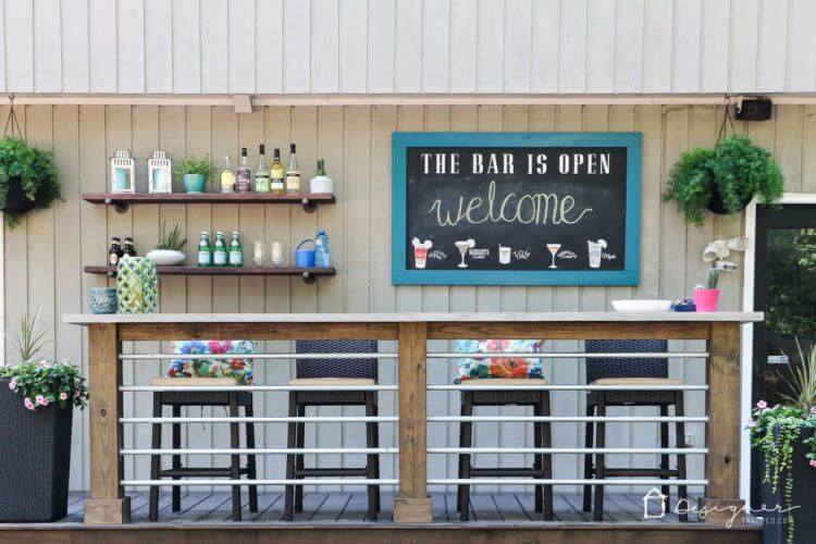 OUTDOOR BAR DECK FRONT PORCH RAILING IDEAS