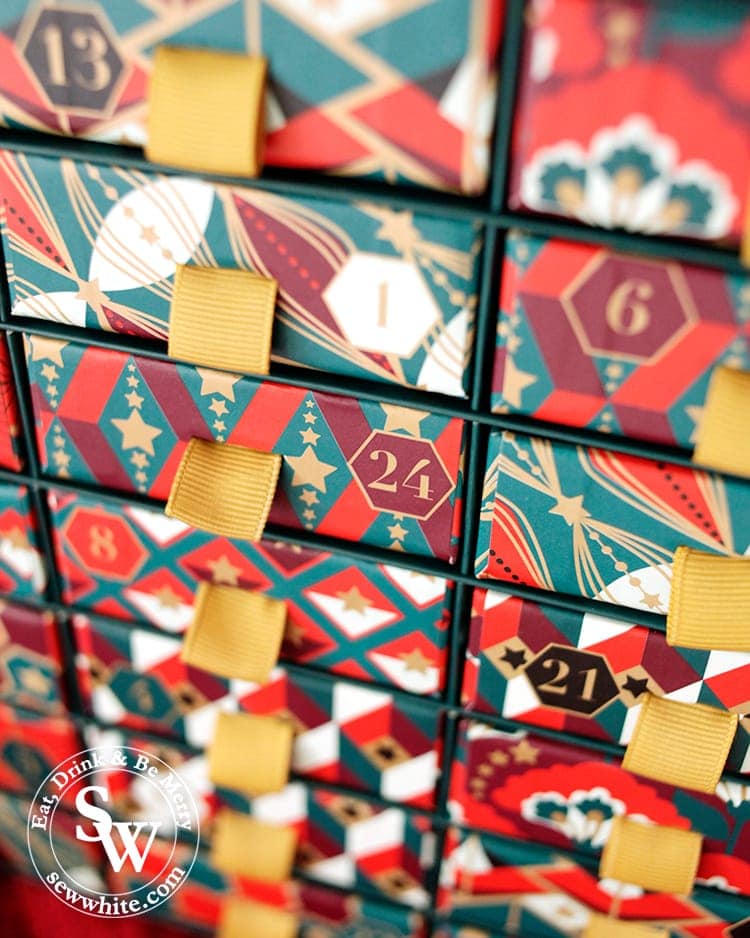 Top 5 advent calendars for Christmas featuring the Whittard Christmas advent calendar.