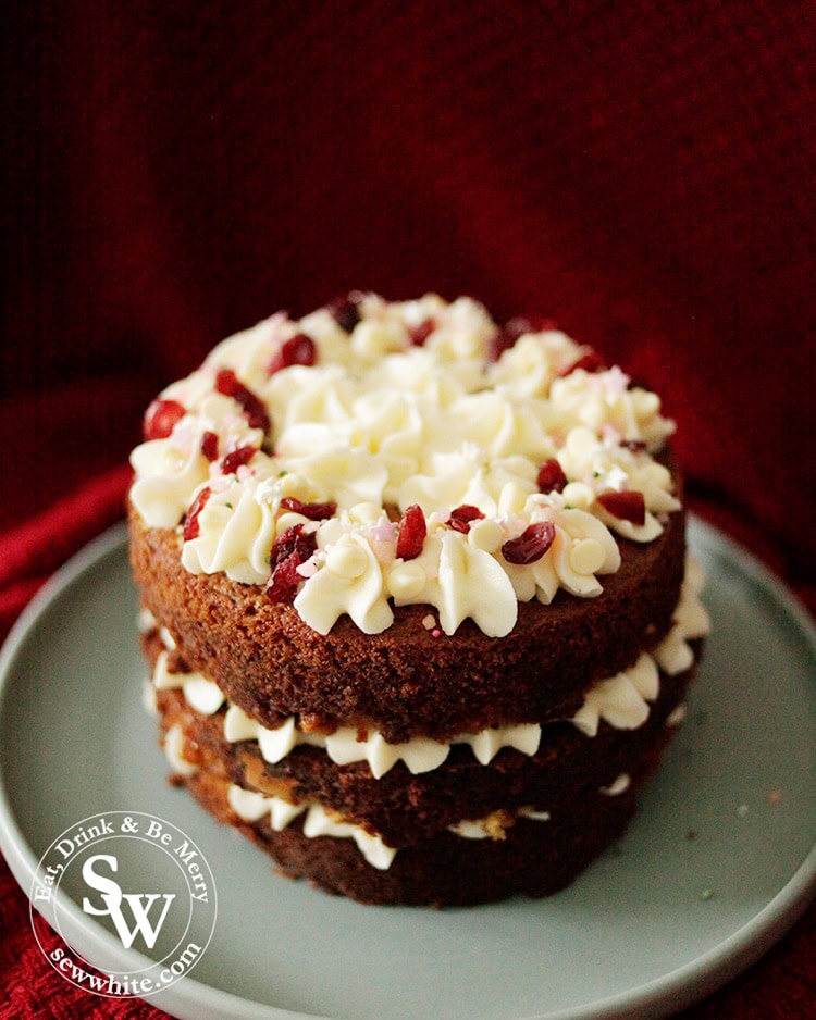 Easy white chocolate cranberry cake