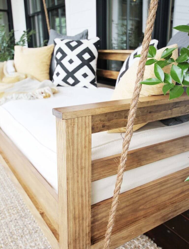 FARMHOUSE PORCH SWING DESIGN IDEAS