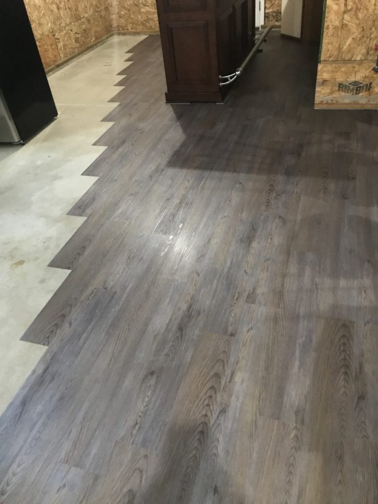 installing peel & stick floor planks