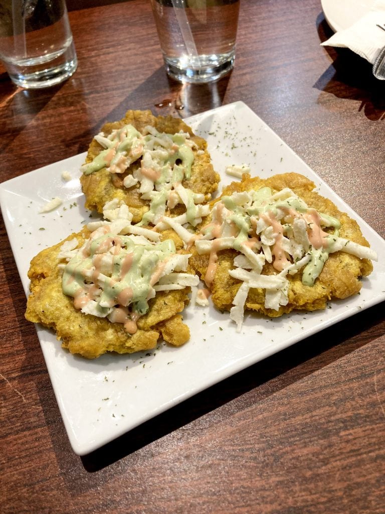 Tostones appetizer at Slice of Italy