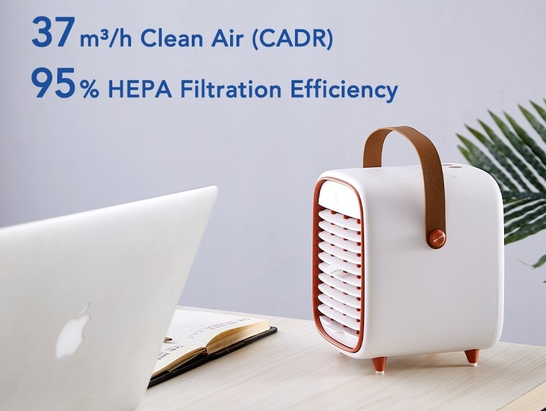Small portable air clearance purifier