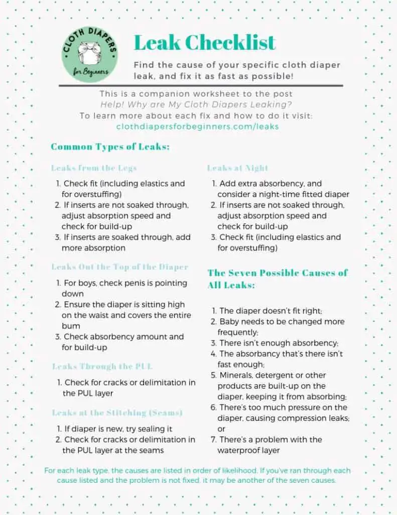 Help Why Are My Cloth Diapers Leaking Cloth Diapers For Beginners