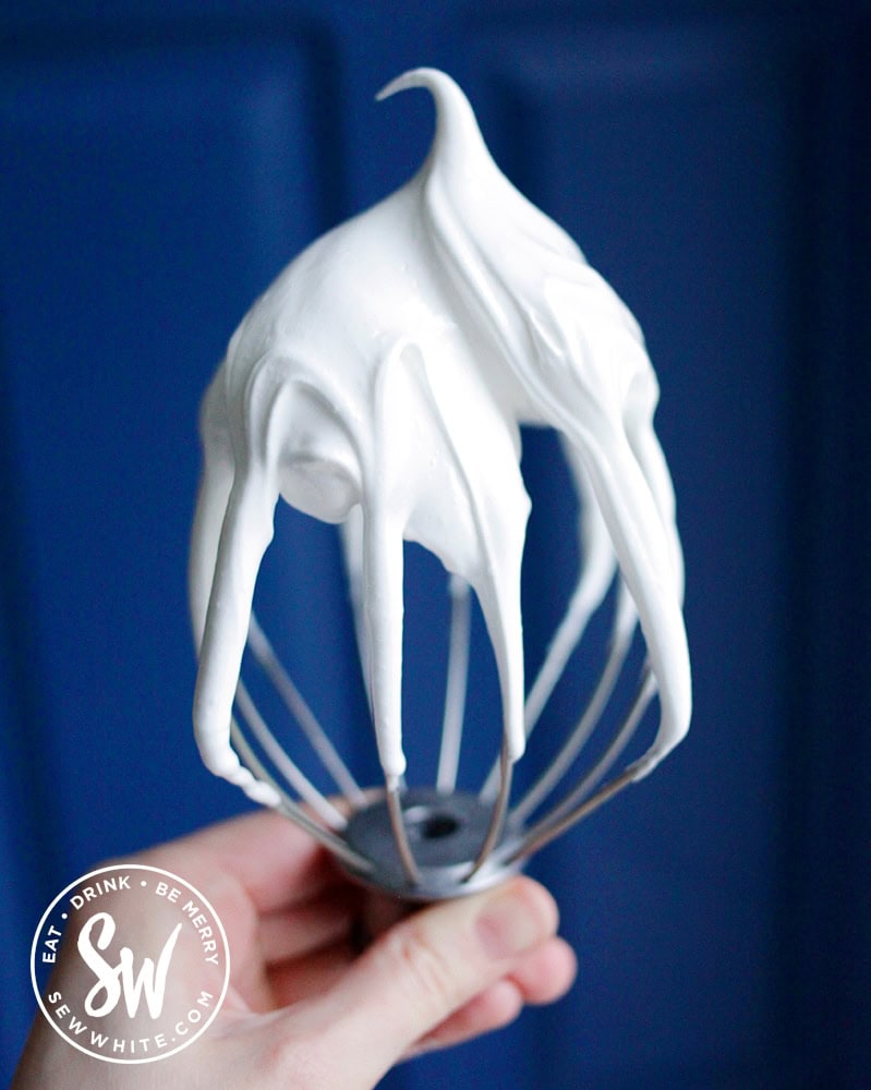 Whisk with meringue on for the Easter meringue