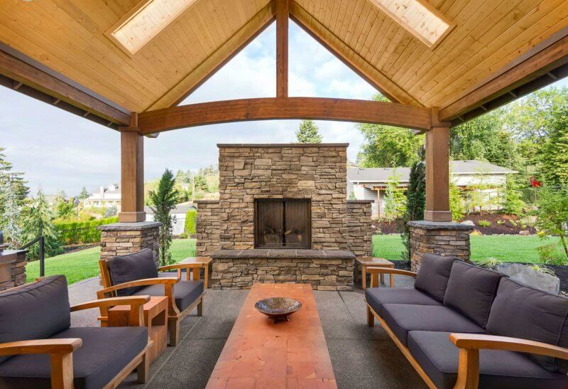 TONGUE AND GROOVE FREE STANDING PATIO COVERS
