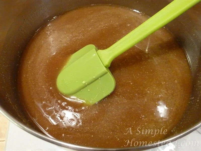 caramels - butter, brown sugar and corn syrup