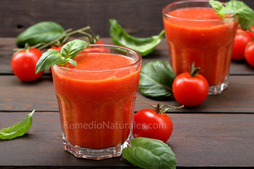 Licuado de tomate ajo y limon para adelgazar