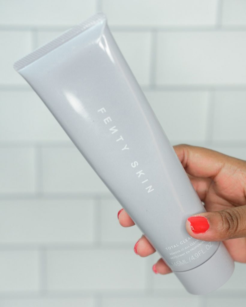 10 minute skincare routine using Fenty Skin Total Cleans'R Remove-It-All Cleanser