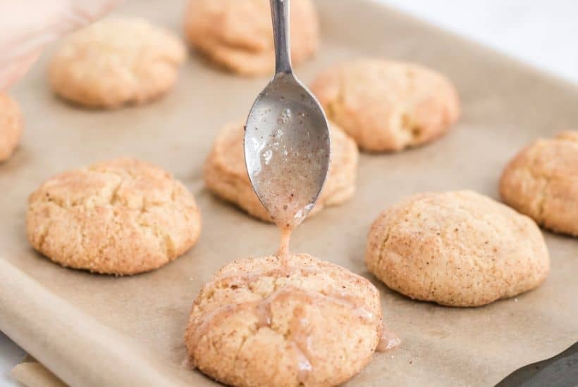 Eggnog Cookies are a fun twist to the classic snickerdoodle cookie. This easy holiday cookie recipe is soft, chewy and rolled in cinnamon sugar.
