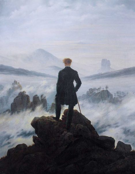 Paisagens Espirituais na arte de Juan Carlos Savater 8 Paisagens Espirituais na arte de Juan Carlos Savater Artes & contextos Caspar David Friedrich Wanderer above the sea of fog 799x1024 1
