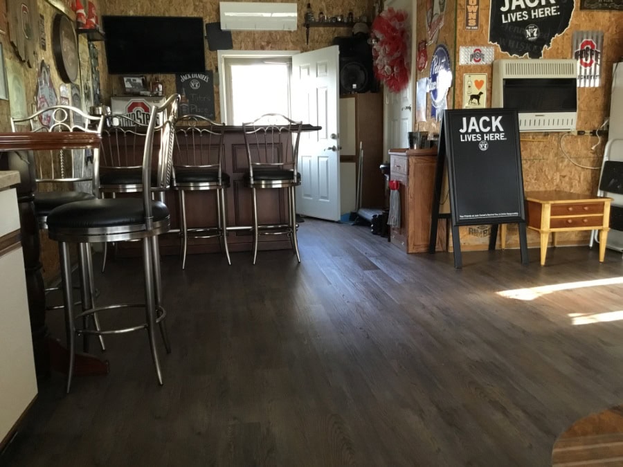 flooring ideas for a man cave
