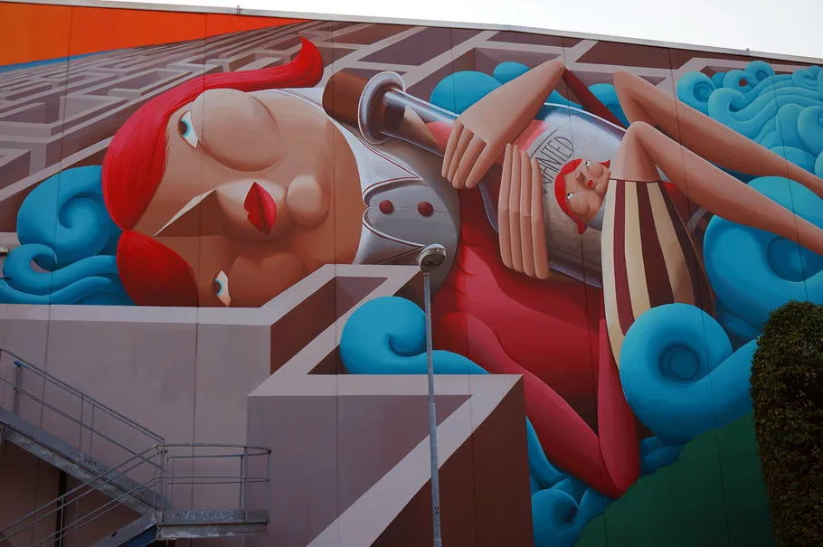 “The Way To The Sea” de Zed1 em Vicenza, Itália 1 The Way To The Sea By Zed1 in Vicenza, Italy