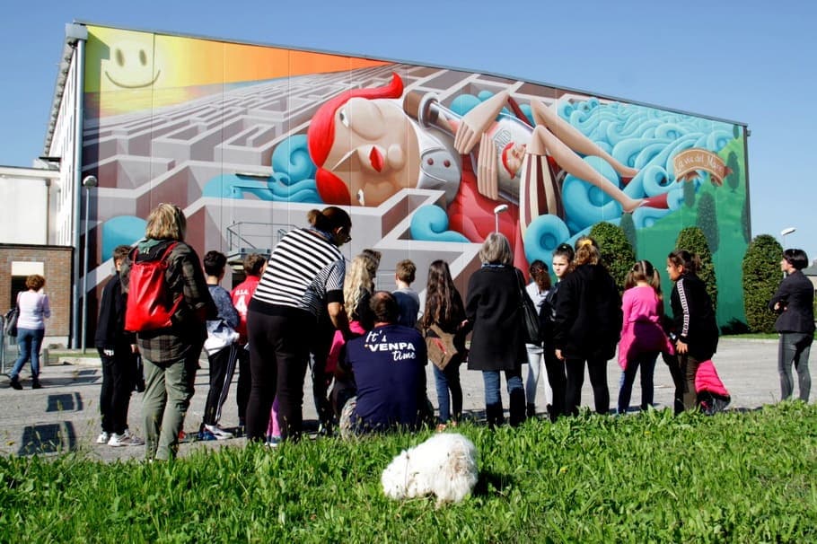 “The Way To The Sea” de Zed1 em Vicenza, Itália 6 The Way To The Sea By Zed1 in Vicenza, Italy