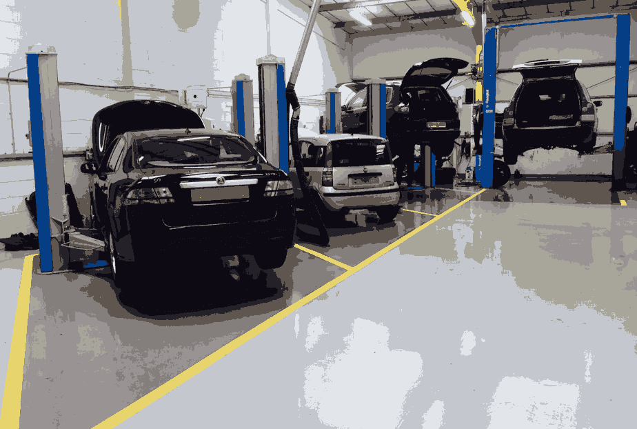 наливной пол для автосервиса купить
