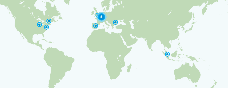 Localisations des serveurs ActiVPN