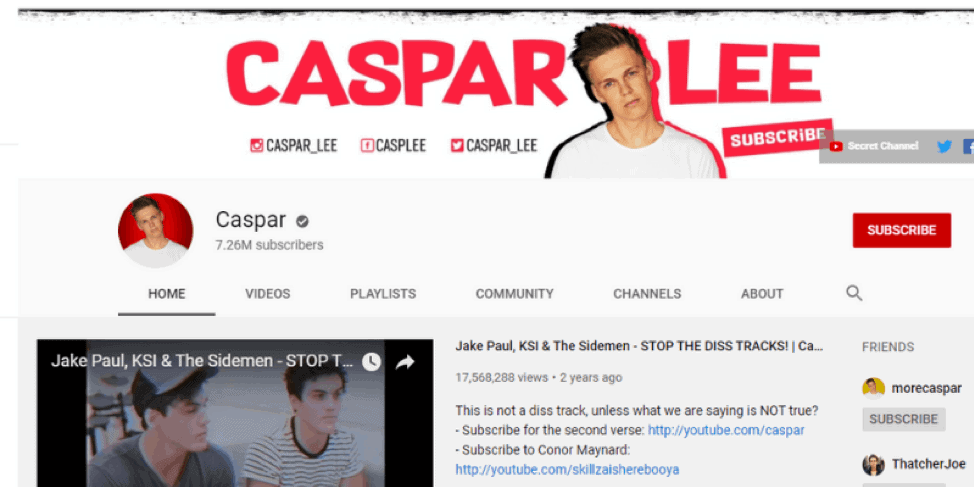 Casparlee-Youtube