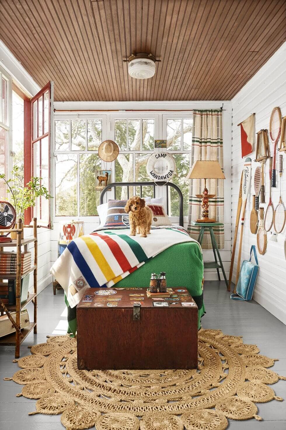 BRIGHT SUNROOM PORCH FLOOR PAINT COLOR IDEAS