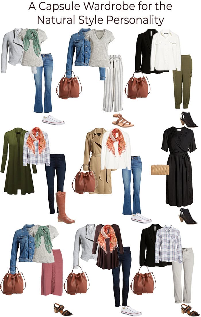Capsule wardrobe for the natural style personality | 40plusstyle.com