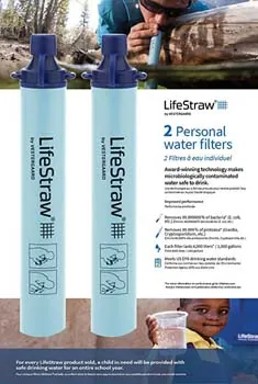 10: LifeStraw Personal Water Filter for Hiking Camping Travel & Emergency Preparedness