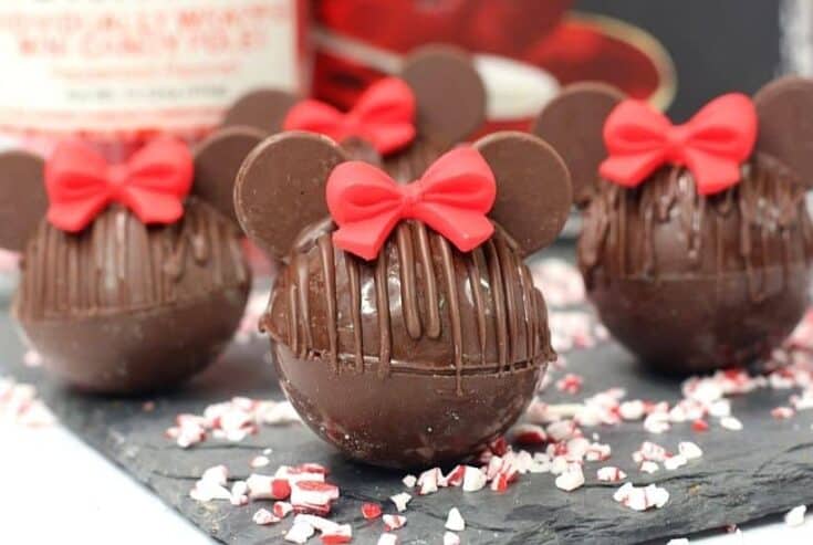 Minnie Mouse Hot Chocolate Bombs feature