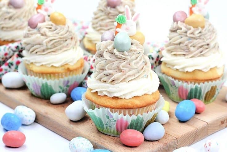 Easter Egg Malt Cupcakes
