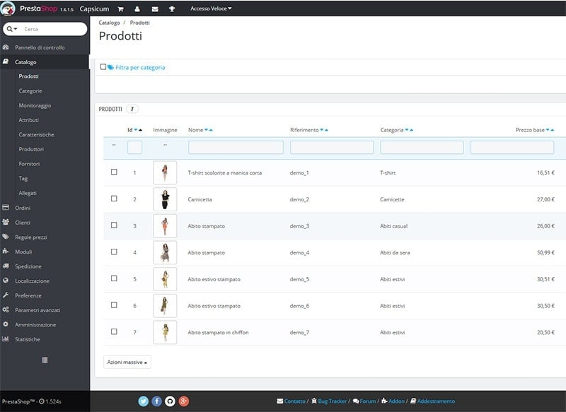 catalogo prodotti