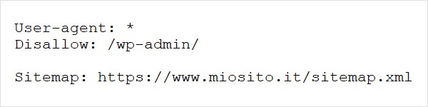 Robots.txt: inserire la sitemap Robots.txt: inserire la sitemap