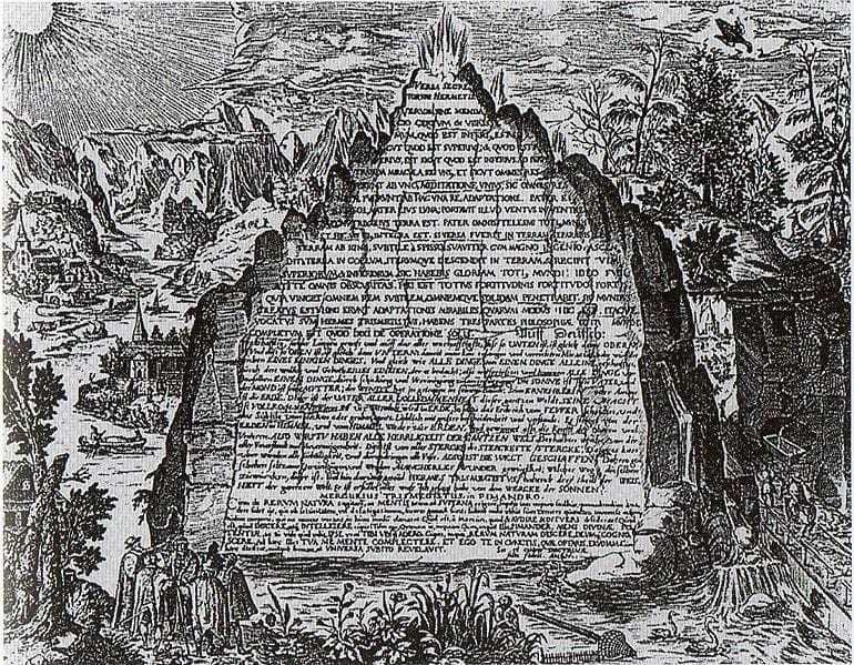 Emerald Tablet, The Emerald Tablet / physical slab of emerald