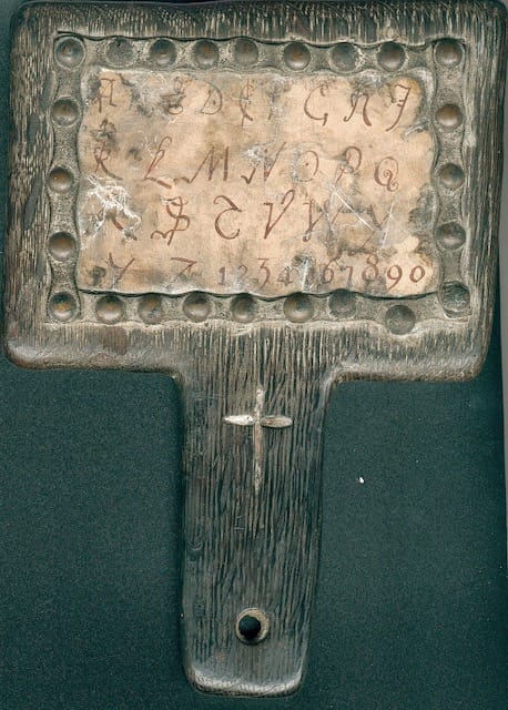 Replica hornbook letter