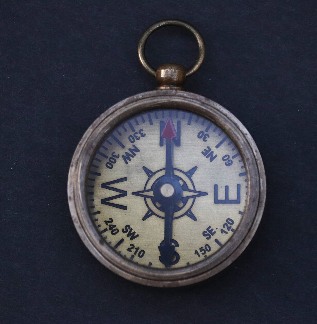 A compass needle