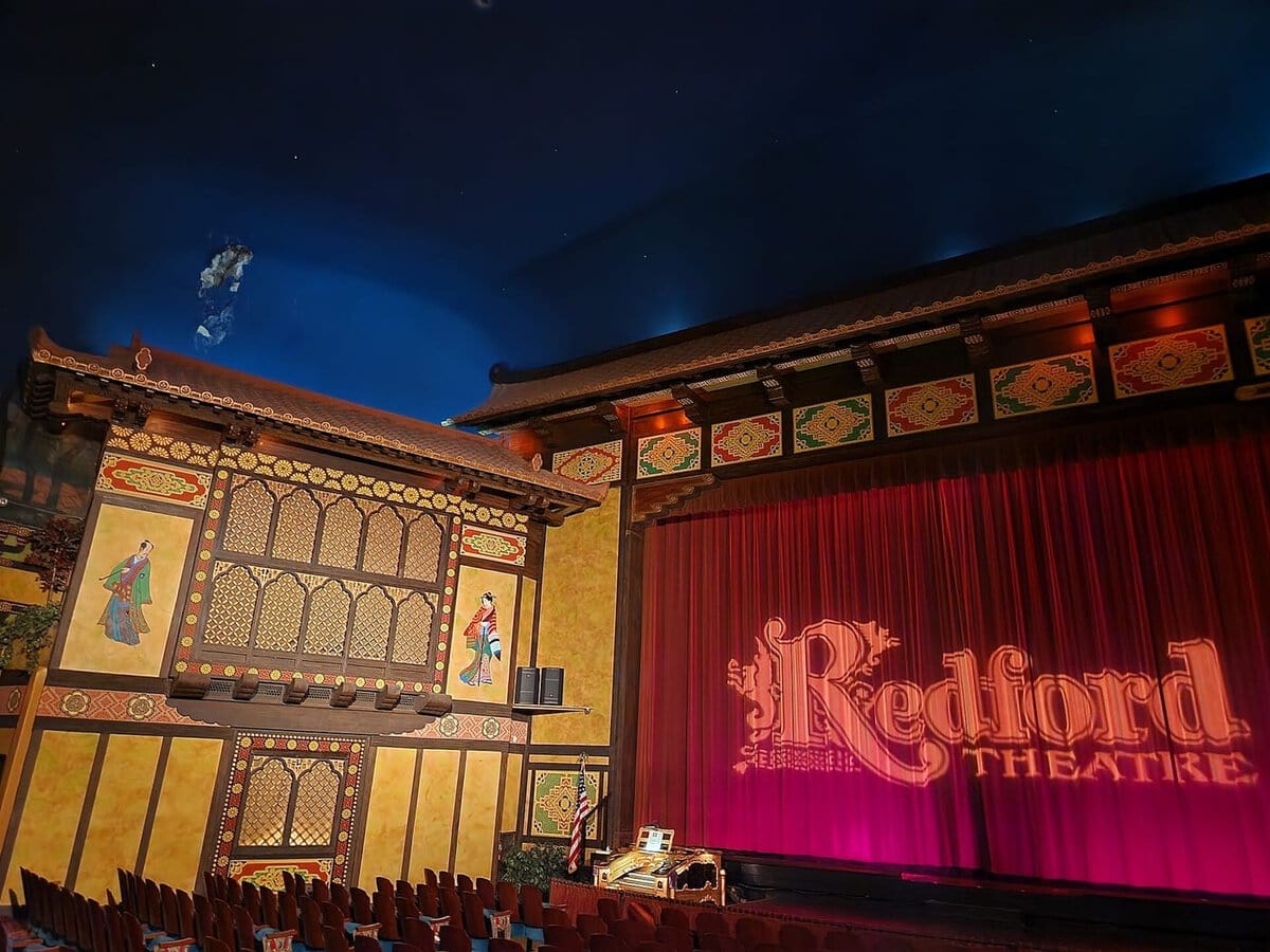 A stage curtain, Redford Theatre