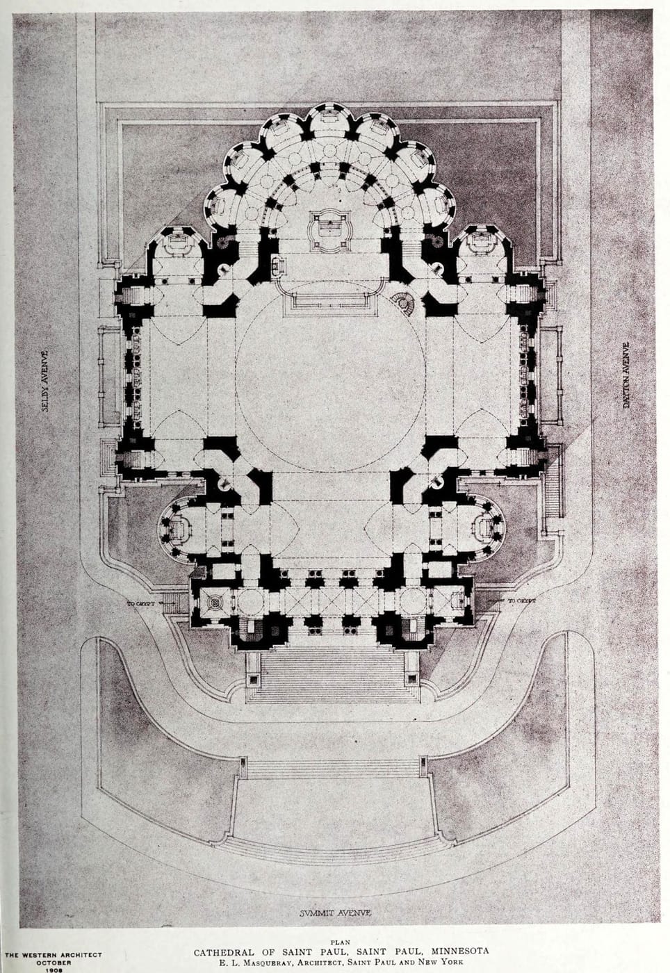 Cathedral floor plan, give it a floor, a wall, and a door