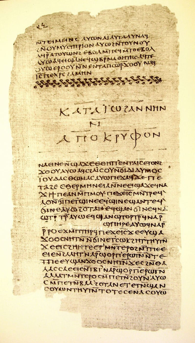 Nag Hammadi Codex II, the end of the Apocryphon of John