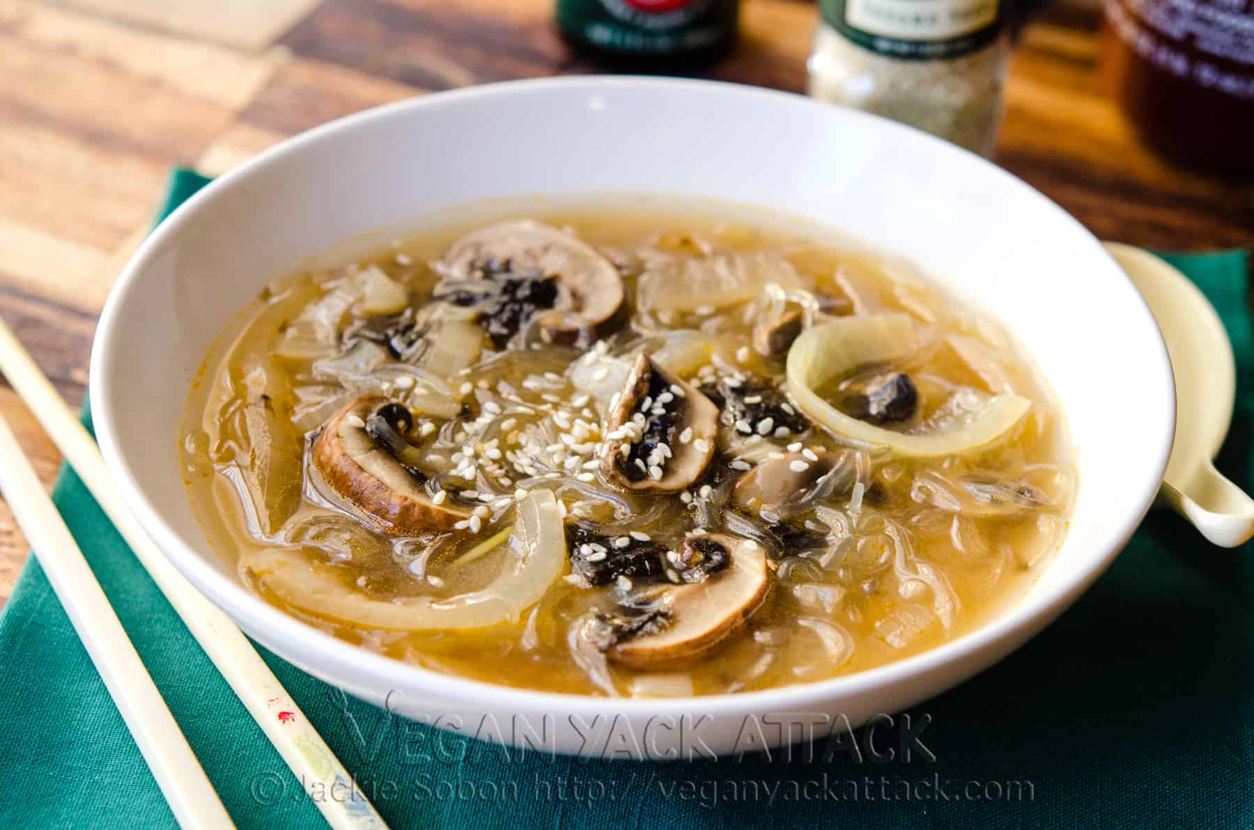 Miso Mushroom Onion Soup