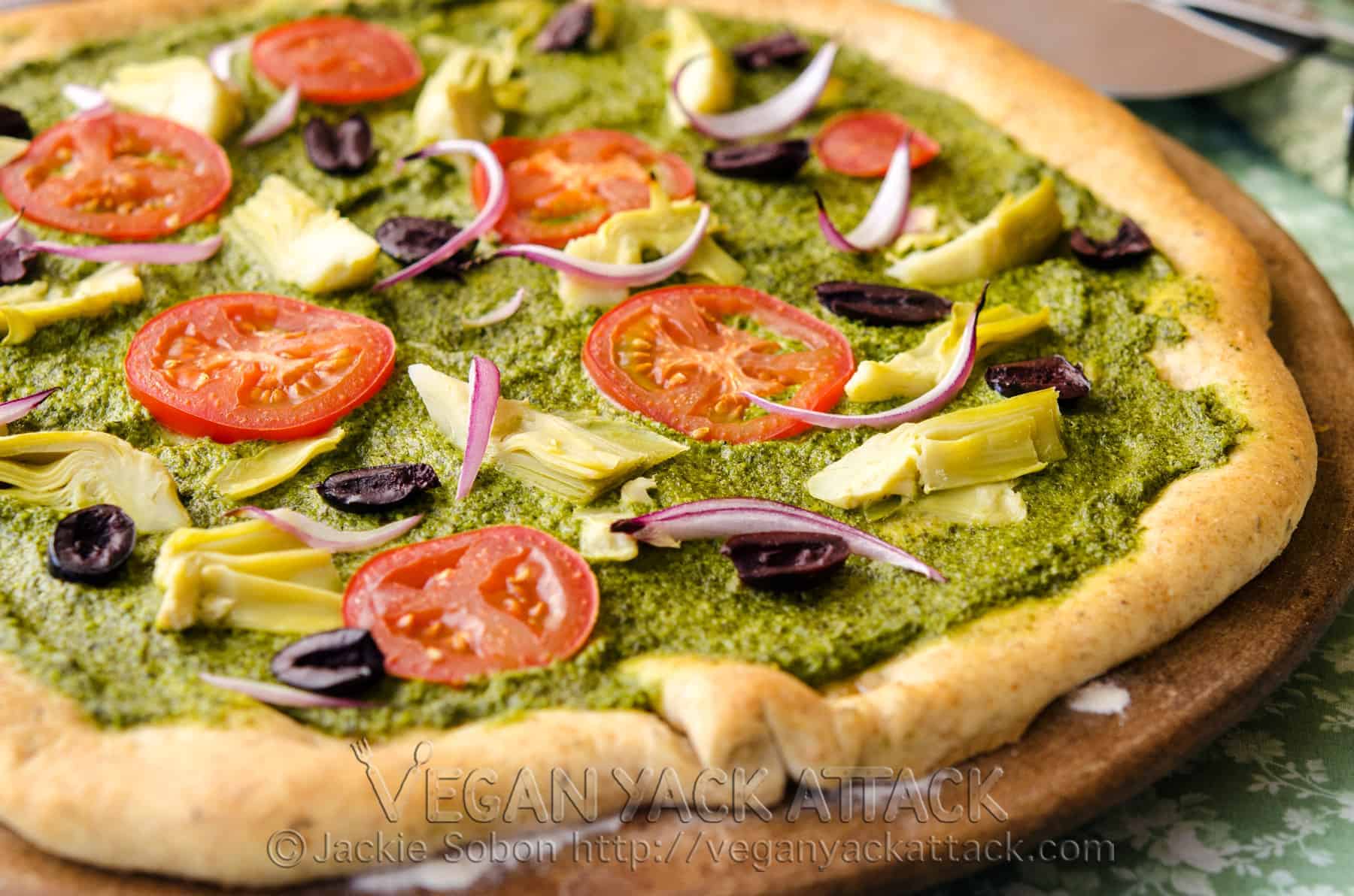 Mediterranean Pesto Pizza