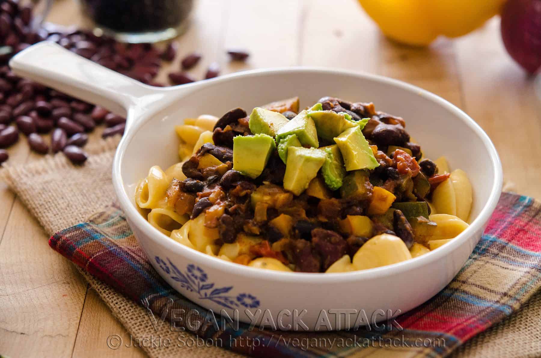 Vegan Chili Fiesta Mac n Cheese