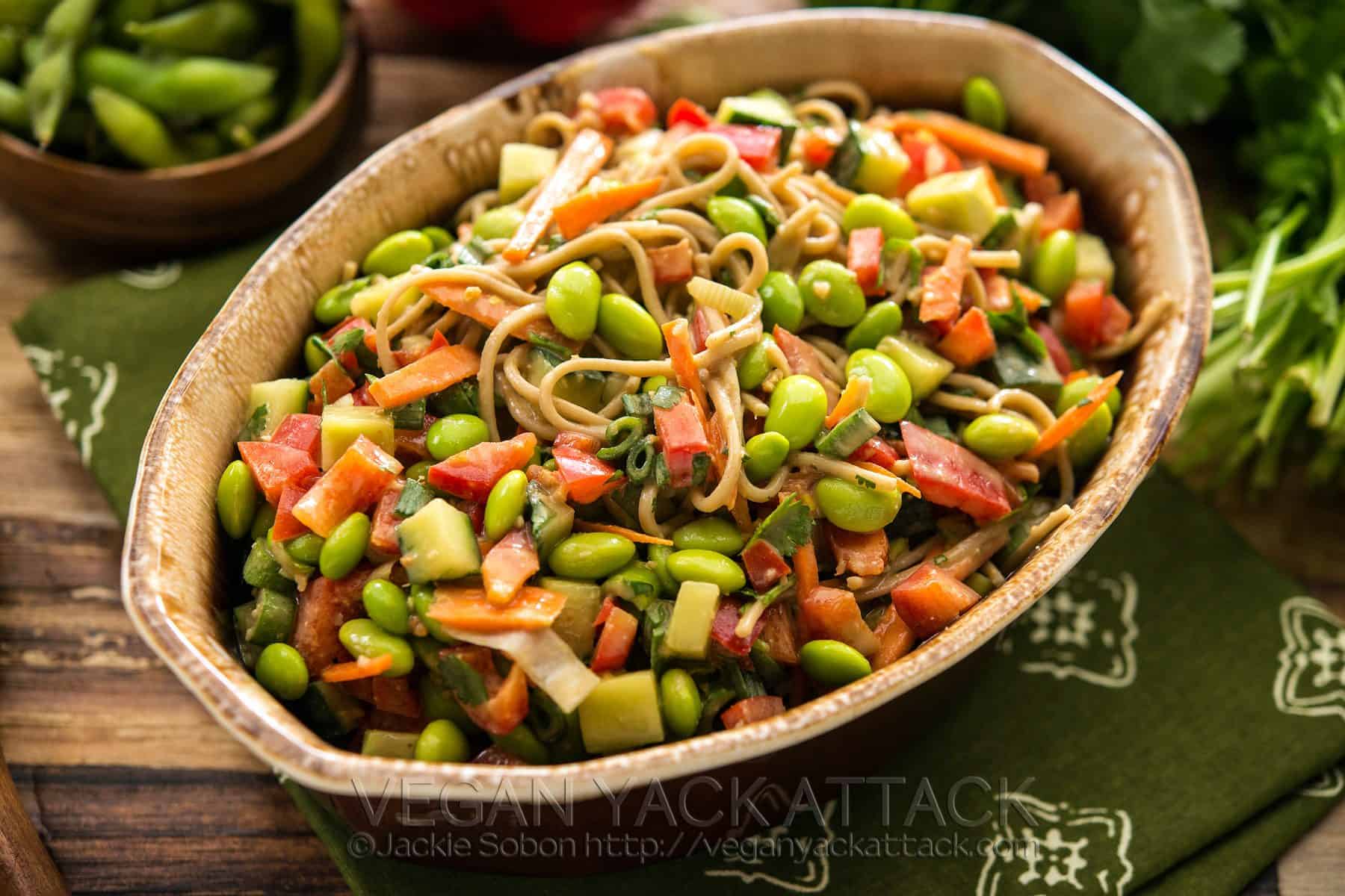 Empowered Noodle Bowl with Thai Peanut Sauce