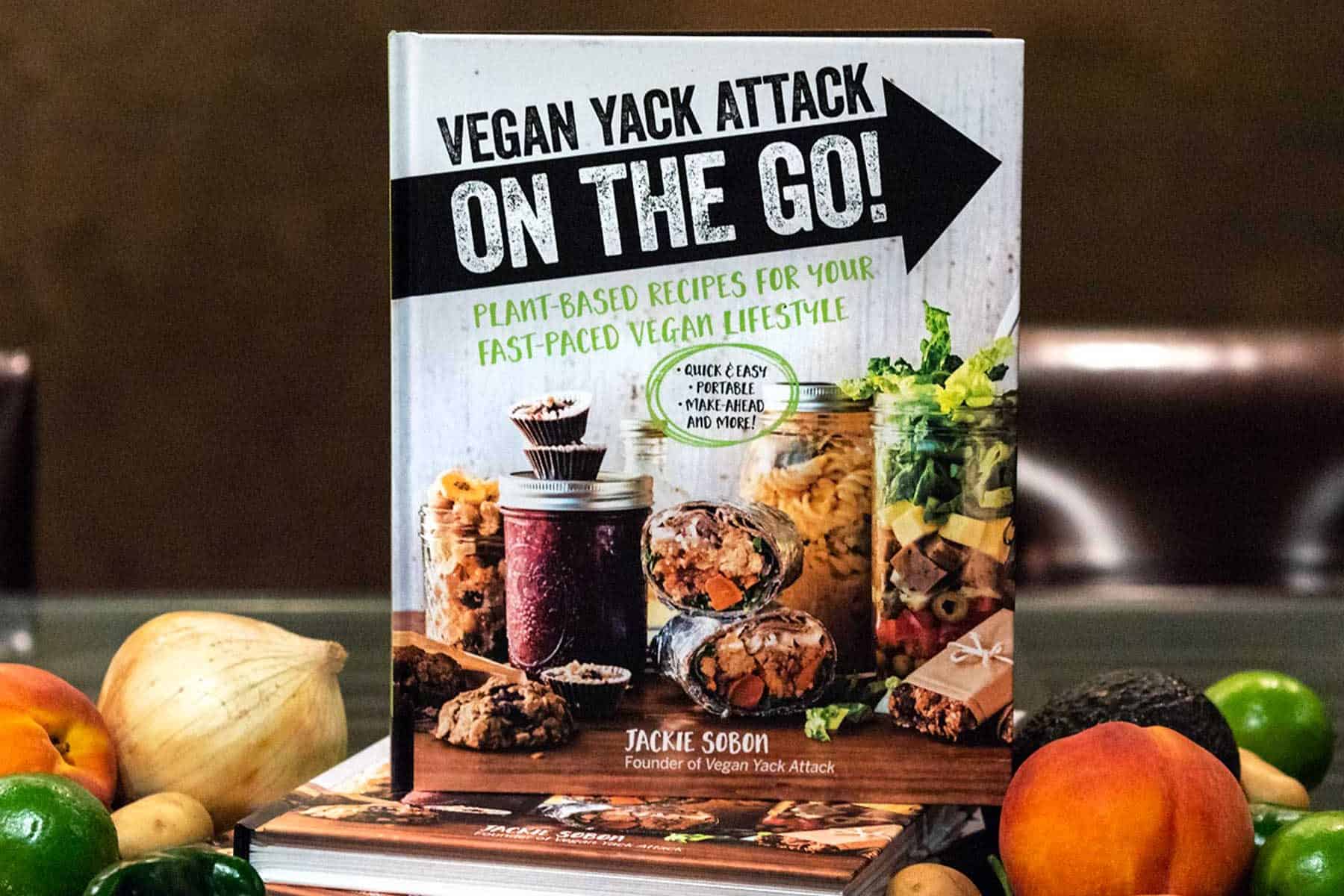 It's here! It's here! The release date of my second cookbook, Vegan Yack Attack On the Go! Quick recipes, make-ahead recipes, lunch, and more.