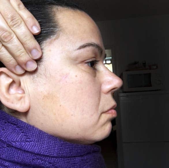 raw shea butter on face at night