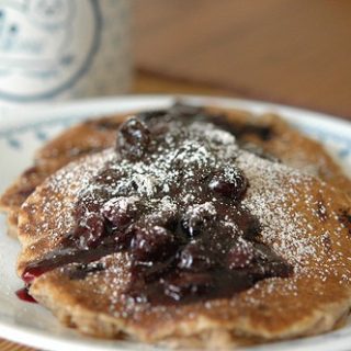 Whole Wheat Blueberry Pancakes