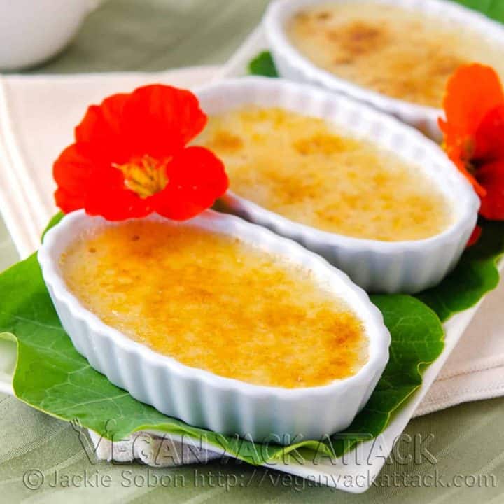 Vegan Vanilla Crème Brûlée