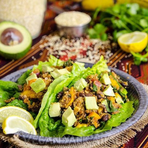 Fiesta Lettuce Wraps on a plate