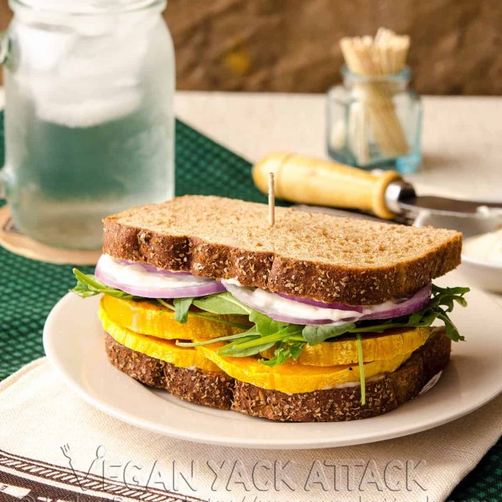 Garlicky Butternut Squash Sandwich