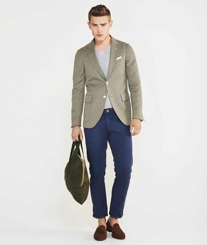 Blazer beige chinos navy A Guide