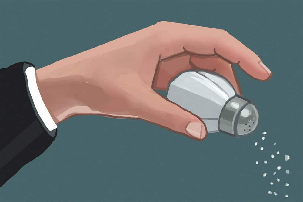 Don't salt your dinner at a restaurant without tasting first