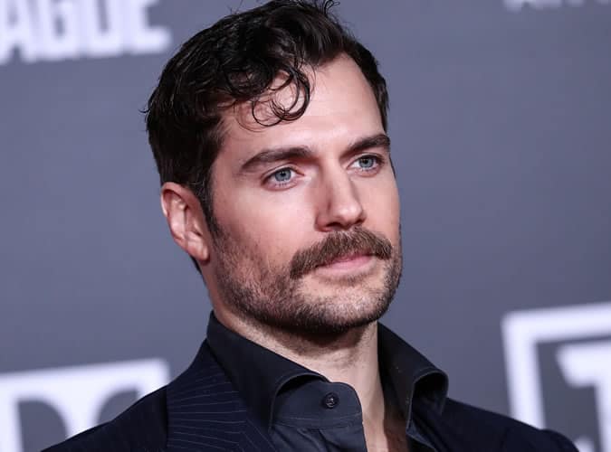 Henry Cavill has been sporting a moustache